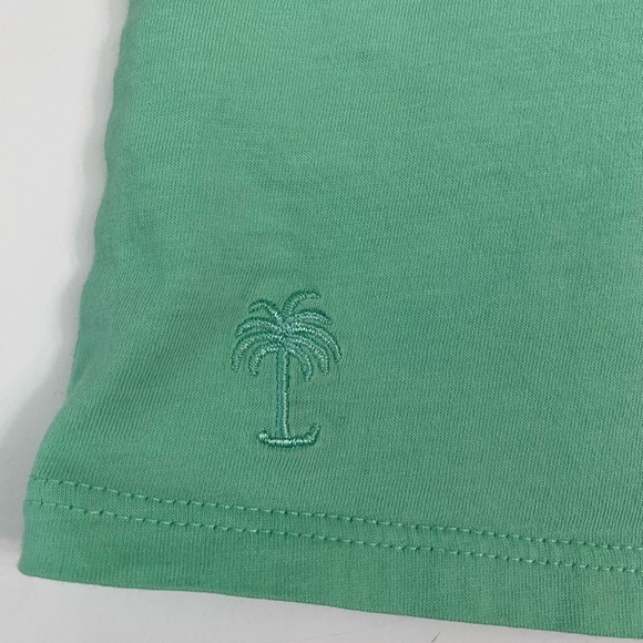 LILLY PULITZER SCULLY tank top Ruffle Green women’s size M 100% prima cotton - Picture 4 of 10